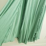 Free People  Lille Maxi Slit Green Maxi Dressed Photo 4