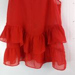Sofia Vergara XS Sexy Ruffled Layered Tank Top In Bright Red Photo 4
