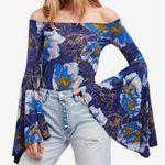 Free People We the Free Birds of Paradise Bell Sleeve Off the Shoulder Top XS Photo 1