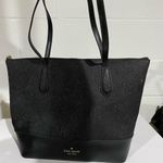 Kate Spade Authentic  black sparkly tote bag and wristlet Photo 7
