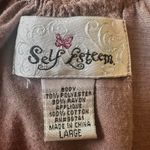 Self Esteem  Flowy Lilac Open Back Vest Sz L 2000s Y2K Boho Fairy Stevie Nicks Photo 2