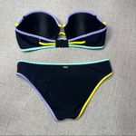 Victoria's Secret Victoria’s Secret Black Bikini Flirt Bandeau Strapless Set 2PC Swimsuit Photo 5