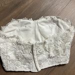 Misha collection rose lace set in white Size XS Photo 5