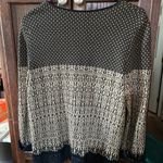 Peruvian Connection Size L Beige Cotton Lace Knit Pima Crocheted Cardigan Photo 1