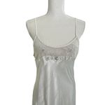 Vintage Intimo Amore Nightgown Sexy Satin Like Lace White Slip 90s Size Medium Photo 5