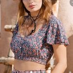 NEW Spell & the Gypsy crop top Blue Size M Photo 4