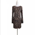 Tart Women;s Small Animal Print Black Brown Dress Photo 3