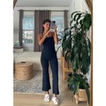 Beyond Yoga Spacedye Slim Racerback Cropped Tank in Darkest Night Size X-Small Photo 2