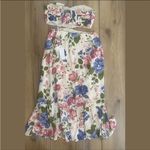 Reformation riya donna floral ruched cut out halter midi dress Photo 1