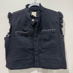 Seventy + Mochi Pablo Denim Vest in Black Size Medium Western Inspired Photo 1