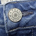 TRAVE Colette Womens 26 High Rise Kick Flare Jeans Raw Hem Crop In Sweet Emotion Blue Photo 11