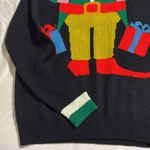 The Costume Shop women’s medium pullover Elf Christmas sweater long sleeve Black Photo 5
