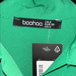 Boohoo NWT  Size 4 Sandro Green Notched Collar 3/4 Long Sleeve Shirt Dress Photo 5