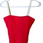 Summersalt  Women’s Sz 6 Oasis One Piece Swim Suit Red Belted Photo 2