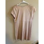 EXPRESS Shimmer Beaded Empire Waist V Neck Short Sleeve Women's Tunic Medium Photo 4