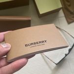 Burberry NWT  logo women’s black 57mm oval sunglasses BE 4375F luxury with case Photo 12