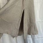 Bryn Walker Pira Light tan Beige Linen Sleeveless Oversize Split Side Tank Small Photo 5