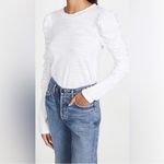 We The Free Free People Natasha Long Sleeve Tee Size Medium Alabaster White  Photo 7