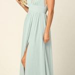 Eva bridal‎ dress light green 3329 NEW size medium lined maxi Photo 1