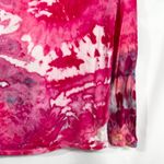 Crown & Ivy Large Top Handmade Tie Dye Turtleneck Hot Pink Long Sleeve 612 Photo 7