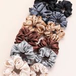 12pcs Silky Satin Scrunchies Photo 0