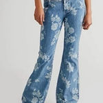 We The Free  Naomi floral flare jeans size 26 Photo 0