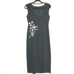 Sarah Spencer Vintage Size 4  Sleeveless Floral Cocktail Dress Black Tie Formal Women’s Photo 1