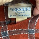 Vintage Brown Plaid 3/4 Length Sleeve Dress by Parkshire Original Size M Photo 1