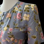 Vintage Small Dress 90s Y2K Maxi Boho 4 Dress Midi Cottage Grunge Floral Tie Purple Photo 7