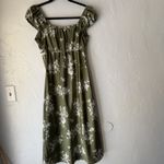 Inspired Hearts Dress Milkmaid Y2k Medium Floral‎ Maxi Cottagecore Puff Sleeve Green Photo 10