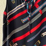 CAbi 5736 Hold Up Faye Sleeveless Winding Belt Small Equestrian Blouse Top Small Photo 1