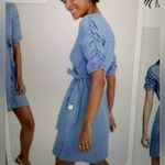 Madewell  Extra Small Denim Chambray Light Blue Wrap dress $49 Photo 2