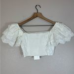 Caroline Constas New York Estelle White Top Medium NEW $395 Photo 9