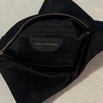 Diane Von Furstenberg  Black Clutch with Gold Accents Photo 2