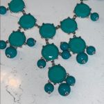 Statement Teal Bubble Necklace Adjustable Silver Chain Photo 1