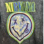 Nirvana  Graphic Band Tee L Multicolor Acid Wash Unisex Cotton Casual Logo Photo 1