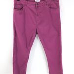 Kensie Womens Capri Jeans Skinny Stretch Purple Size 14 Photo 0