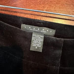 Laundry by Shelli Segal Black Velvet Crop Kick Flare Pants - 8 Photo 4