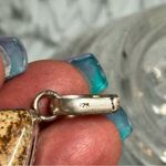 Elegant Sterling Silver 925 & Picture Jasper Teardrop Pendant Photo 2