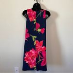 Jones Studio  Navy Blue Floral Print A-Line Dress Size 2 Photo 4