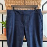 Loft  Marisa Skinny Velveteen Polka Dot Mid-Rise Dress Pant Trouser, 12 Photo 1