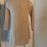 cupio  oatmeal Nude‎ cold shoulder long sleeve shirt Photo 1