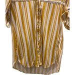 NWOT striped yellow casual shirt dress Photo 2