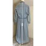 Eddie Bauer Vintage Western 100% Cotton Prairie Maxi Denim Jean Dress M Photo 7