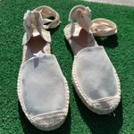 J.Crew NWT  D'Orsay lace-up espadrilles Ivory 7 Photo 5