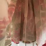 AMUR Cleo Juliet Sleeve Dress Scarlet Tropical Flora Size 0 Print Mini Statement Pink Photo 11