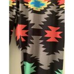 See You Monday  Multicolor Tribal Print Leggings Women's Size Medium Photo 4