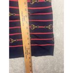 Brooks Brothers womens Large brooks brother horse bit equestrian sweater cotton navy Photo 4