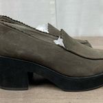Eileen Fisher Slate Gray Leather Harria Chunky Heel Platform Loafer Sz.8.5 NWOB Photo 7