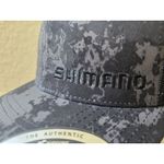 Shimano Hat Men Gray Black Snapback Mesh Trucker Cycling Fish Cap Yupoong NWOT Photo 2